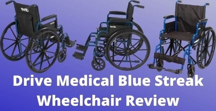 drive medical blue streak wheelchair