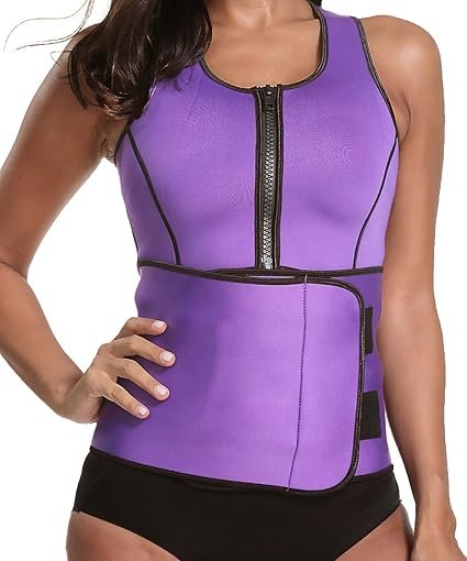 Manladi Neoprene Sauna Suit Tanktop Vest Waist Trimmer