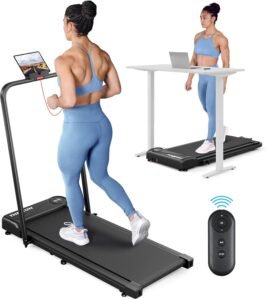 THERUN 2-in-1 Foldable Treadmill