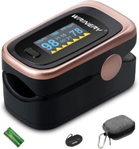 WRINERY Rose Gold Pulse Black Oximeter