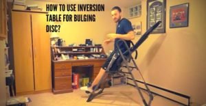 how to use inversion table for bulging disc