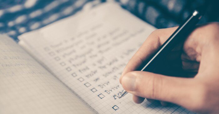 make a list of your priorities