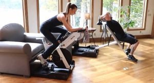 how to hide exercise equipment in living room