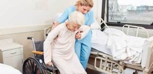 When transferring a person to or from a wheelchair