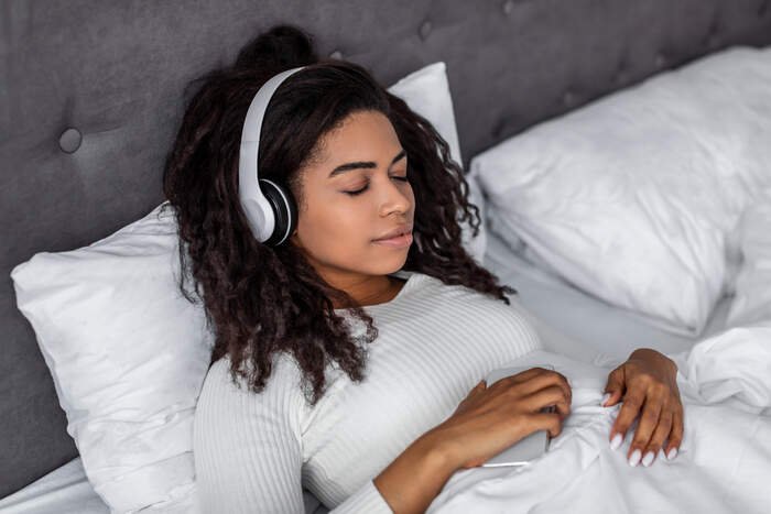 listen to audiobooks and podcasts while on bed rest