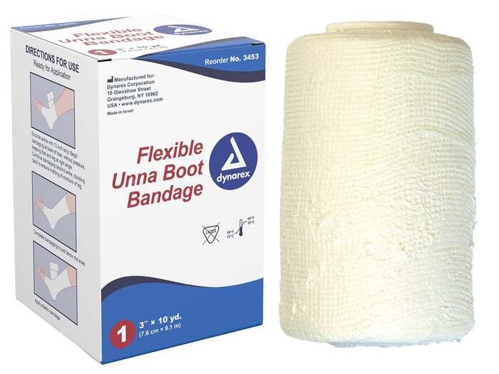 what type of bandage is preferred over plain roller gauze