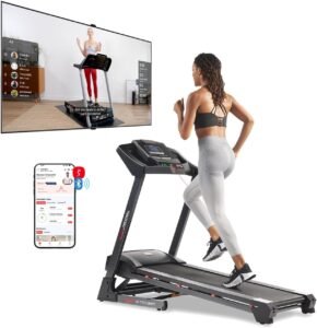 Sunny Health & Fitness Premium Foldable Treadmill for Home