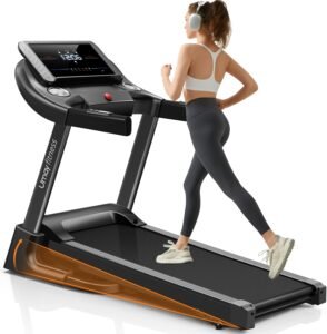 UMAY Black Auto Folding Treadmill