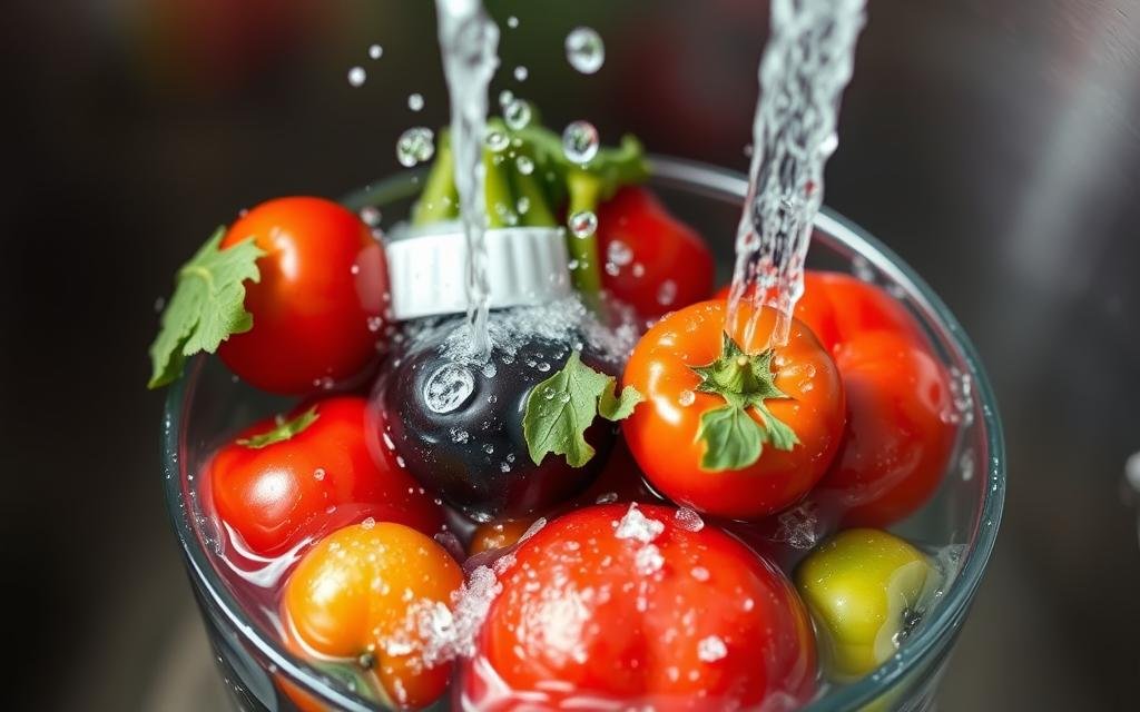 how to wash fruits and vegetables with baking soda