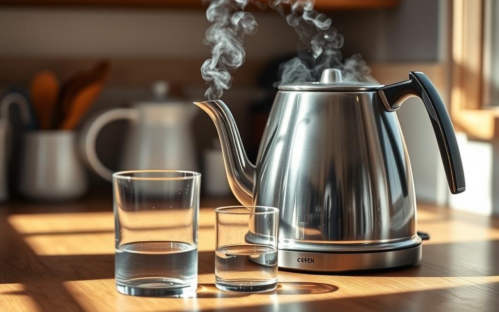 how to make distilled water with a kettle