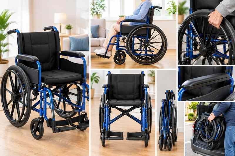 drive medical blue streak wheelchair