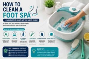 how to clean a foot spa