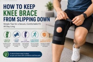 how to keep knee brace from slipping down
