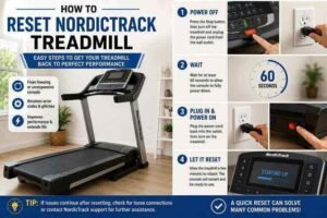 how to reset nordictrack treadmill