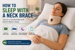 how to sleep with a neck brace