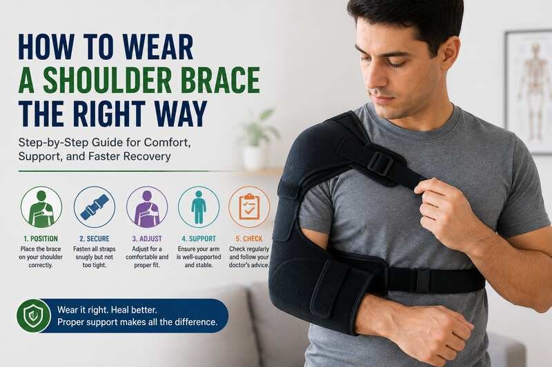 how to wear a shoulder brace