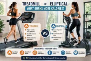 what burns more calories treadmill or elliptical