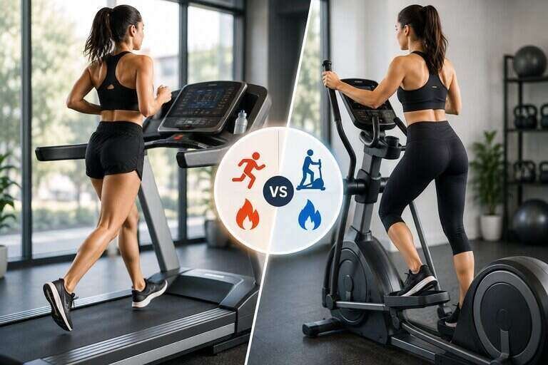 what burns more calories treadmill or elliptical