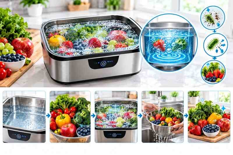 does ultrasonic fruit cleaner work 