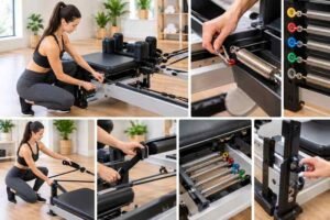 how to adjust resistance on Aeropilates reformer