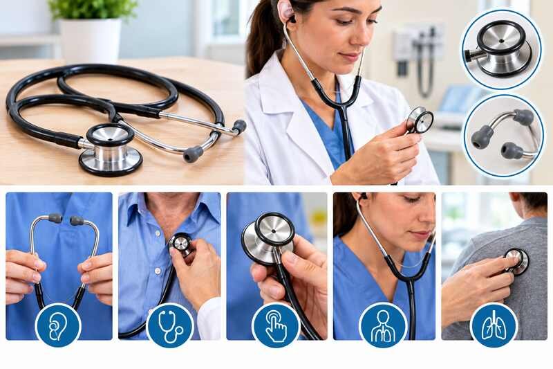 how to properly use a stethoscope