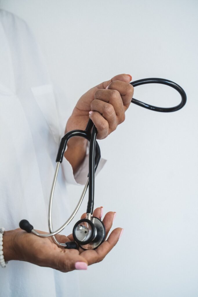 Doctor holding a stethoscope doctor holding a stethoscope close up
