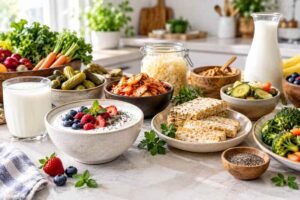 probiotic rich foods that support gut health and daily digestion
